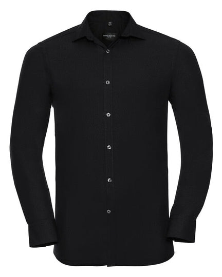 Russell Mens Long Sleeve Ultimate Stretch Shirt