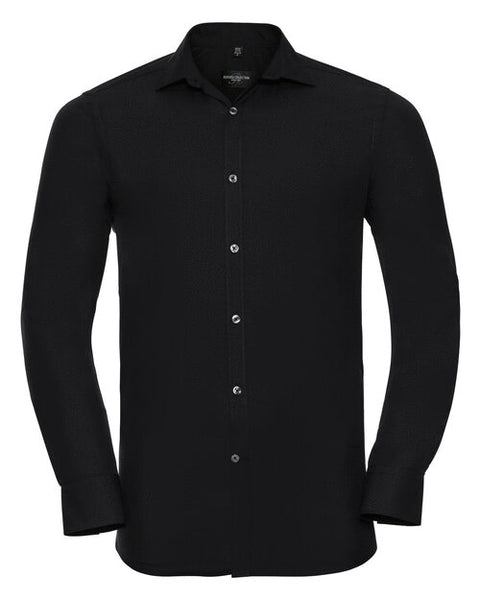 Russell Mens Long Sleeve Ultimate Stretch Shirt