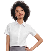 Russell Ladies Short Sleeve Herringbone Shirt - thumbnail 3