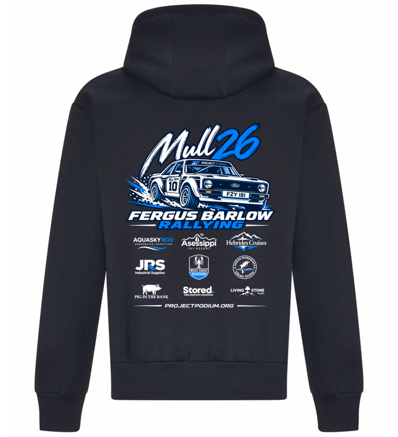 Fergus Barlow Hoodie New French Navy
