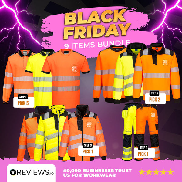 9 Item Portwest PW3 Premium Hi-Vis Bundle Deal