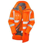 Leo Workwear 3-In-1 Clovelly Anorak (Cl.3) With Hartland Fleece (Cl.3) - thumbnail 1