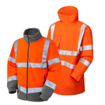 Leo Workwear 3-In-1 Clovelly Anorak (Cl.3) With Hartland Fleece (Cl.3) - thumbnail 3