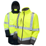 Leo Workwear 3-In-1 Clovelly Anorak (Cl.3) With Buckland Softshell (Cl.3) - thumbnail 5