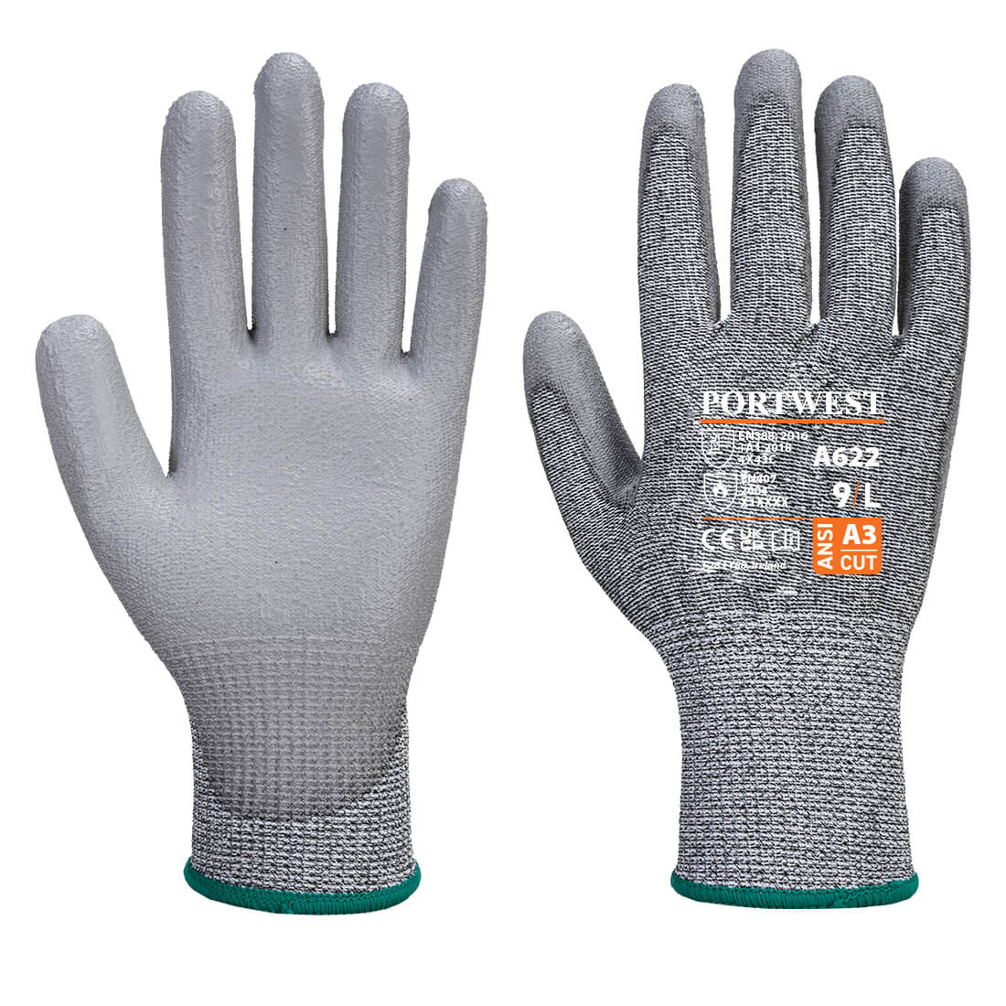 Portwest MR Cut Resistant Palm Work Gloves - A622 - [CLEARANCE]