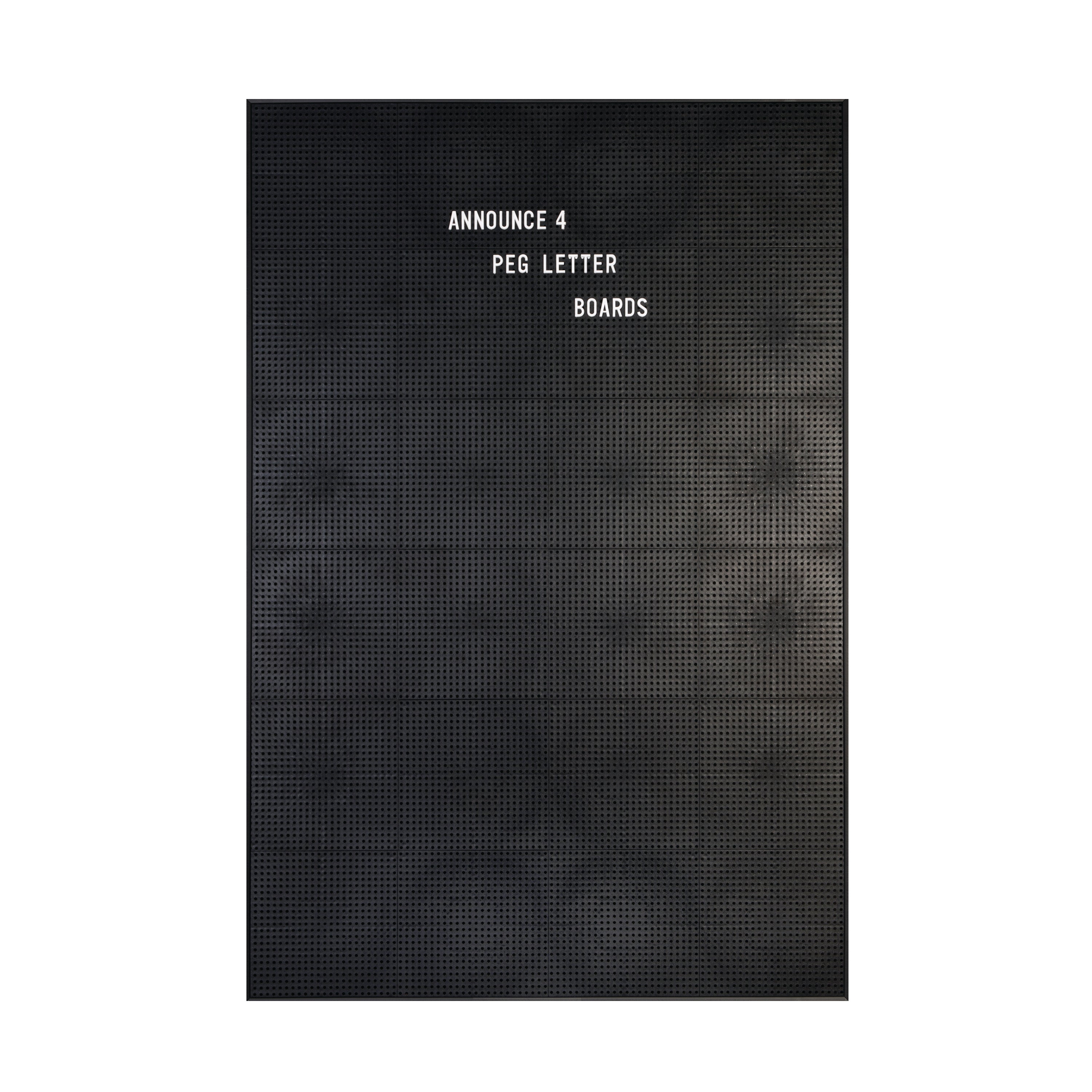 Announce black peg letter board (AA03911), 920x615mm, for changeable messages.