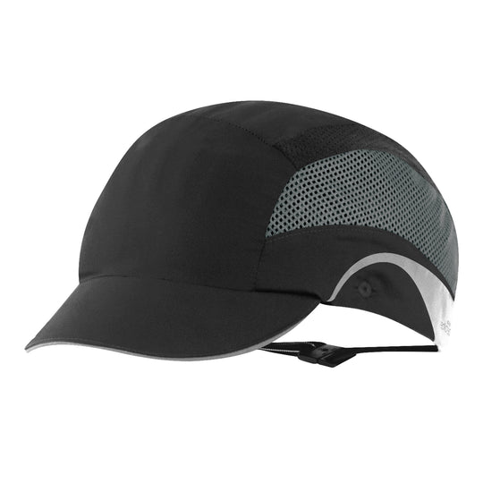 JSP HardCap Aerolite Lightweight Bump Cap - 5cm Peak - Black