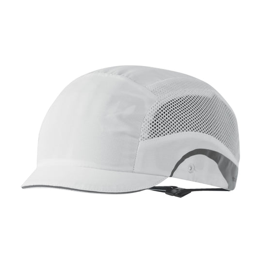 JSP HardCap Aerolite Lightweight Bump Cap - 2.5cm Peak - White