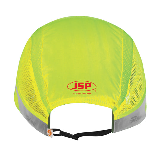 JSP HardCap Aerolite Lightweight Bump Cap - 2.5cm Peak - High Visibility Yellow