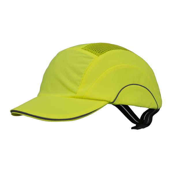 JSP Hardcap A1+ Bump Cap - 5cm Peak - High-Visibility Yellow