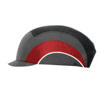 JSP Hardcap A1+ Bump Cap - 2.5cm Peak - Grey / Red - thumbnail 1