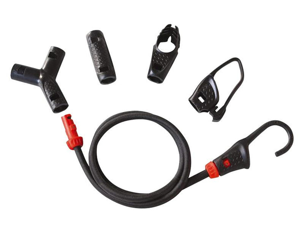 ABUS universal bungee cord set (ABU0077126) with multiple straps for securing items.