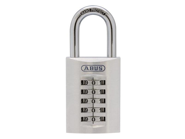 ABUS 183AL/45 aluminium combination padlock with a shackle-change function for versatility.