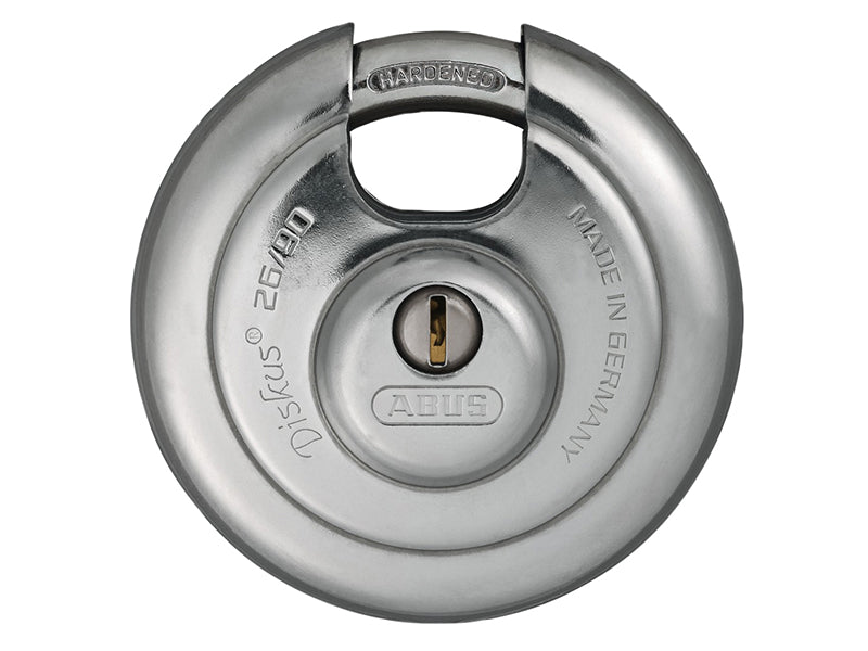 The extra-large ABUS 26/90 Diskus padlock for maximum security requirements.