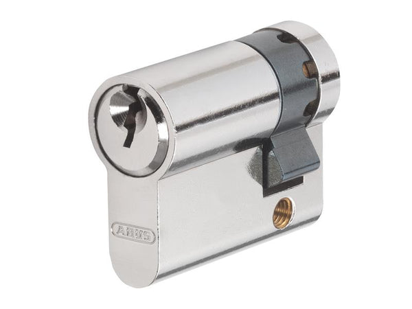 ABUS E50PSN 10/30 Euro Half Cylinder, ideal for garage doors or cabinets requiring key access.