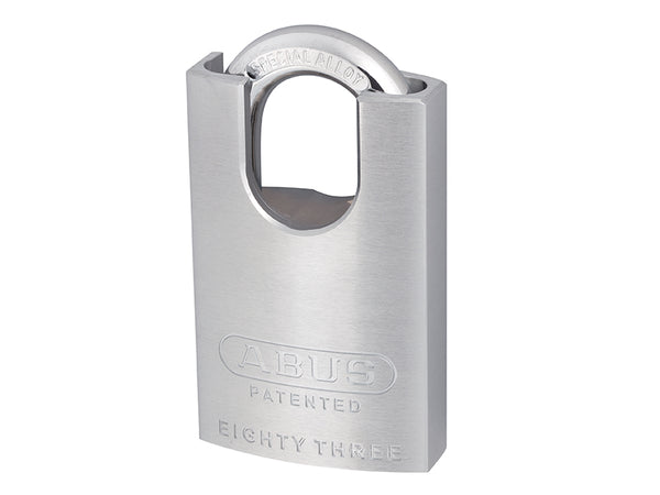 Closed shackle version of the ABUS 83/50CSC chrome plated padlock for extra security.