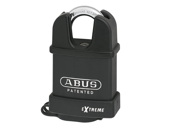 Closed shackle version of the ABUS 83/53CSC WP weatherproof padlock, carded.