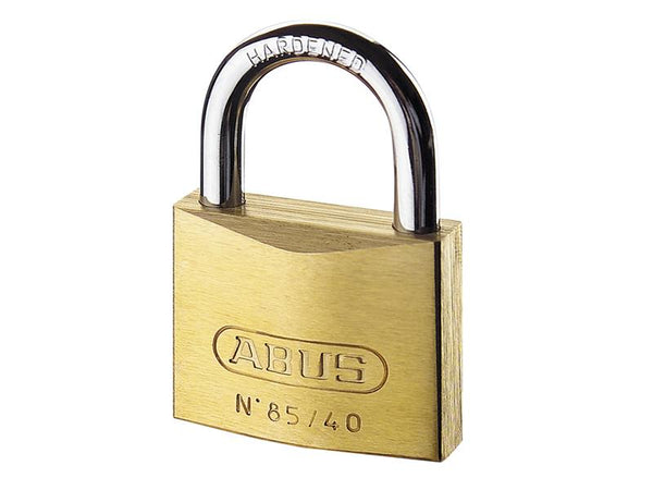 Carded ABUS 85/60C heavy-duty brass padlock, a 60mm lock for robust security.
