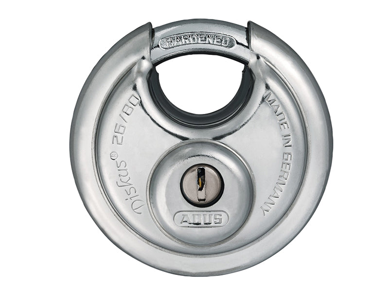 Keyed alike ABUS 26/70 Diskus padlock (ABUKA32759) for convenience across multiple locks.