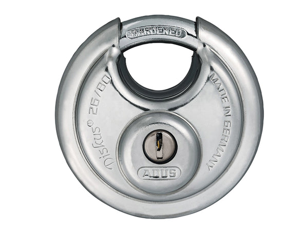 Keyed alike ABUS 26/70 Diskus padlock (ABUKA32759) for convenience across multiple locks.