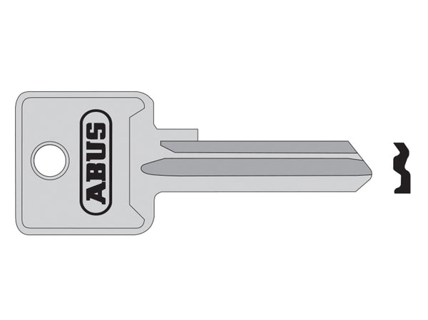 ABUS KB02697 left-hand key blank for the 85 series 50mm and 60mm padlocks.
