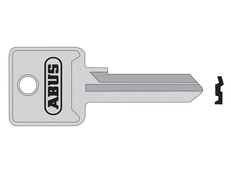 ABUS KB02698 key blank, another profile for the 85 series heavy-duty padlocks.
