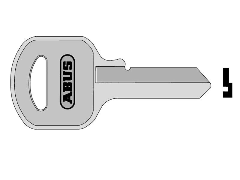 ABUS KB02885 key blank, another key profile for the 55 series 50mm padlock.