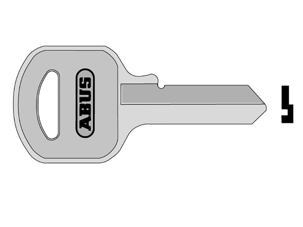 ABUS KB02885 key blank, another key profile for the 55 series 50mm padlock.