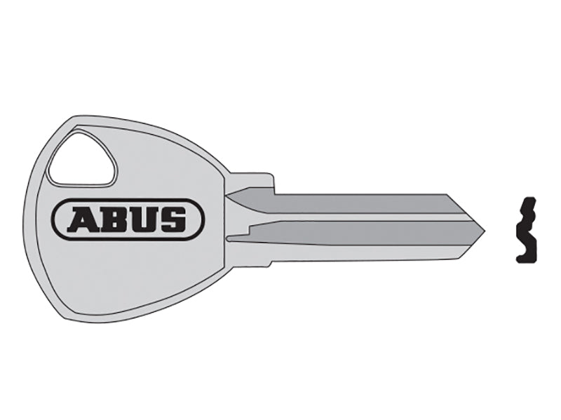 ABUS KB12021 key blank for another variation of the modern 65 series padlock.