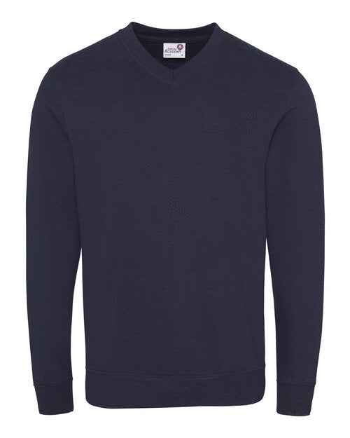 AWDis Academy Senior Academy V-Neck Sweatshirt - AC003M