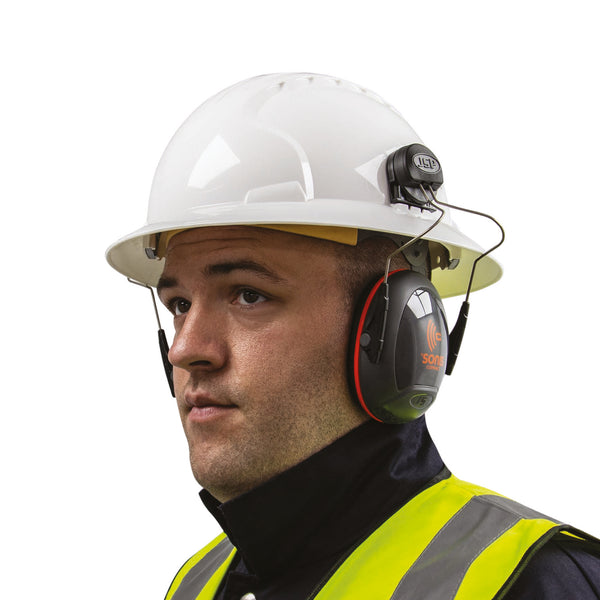 JSP Sonis&reg; Compact Full Brim Helmet Mounted Ear Defenders