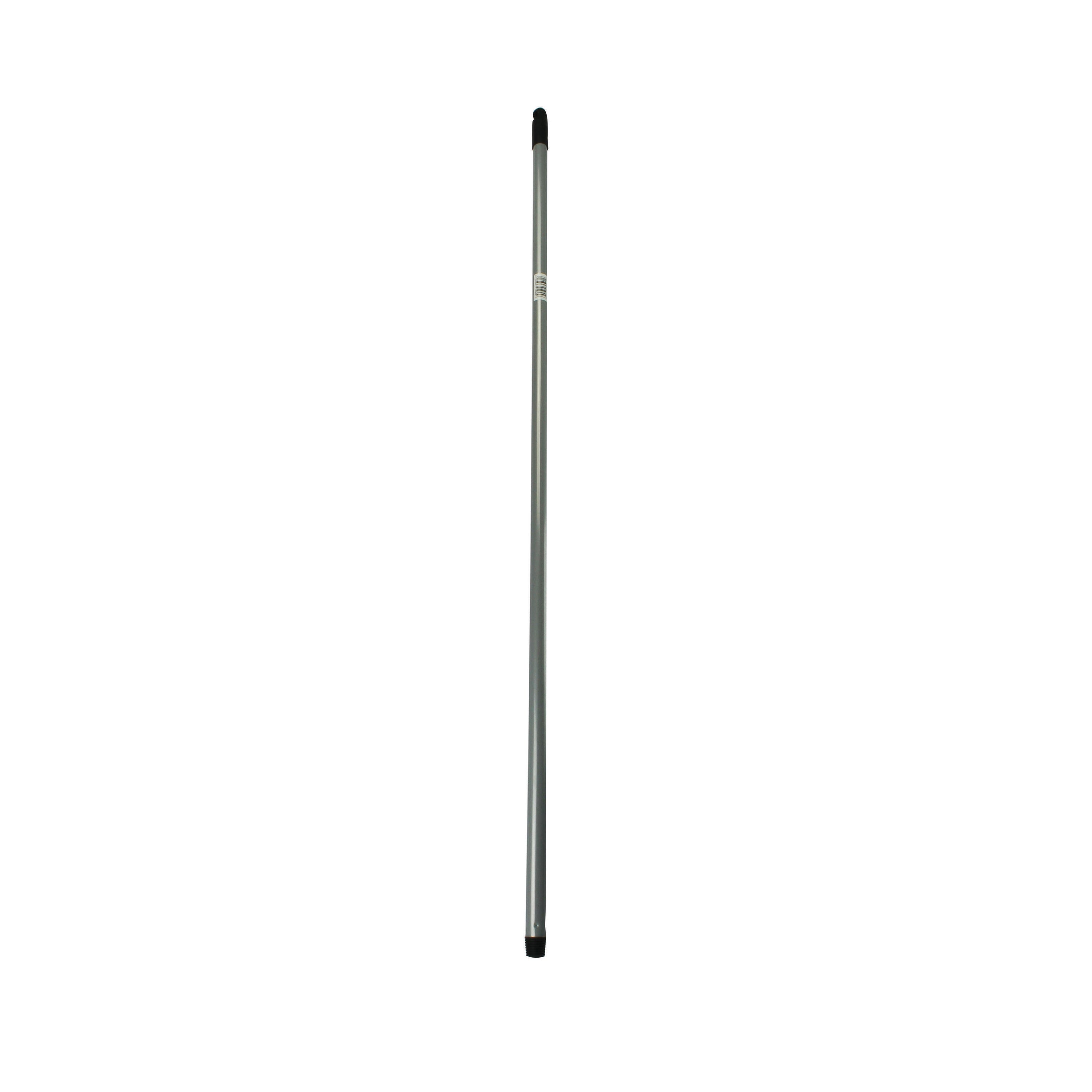Sleek metallic broom handle, designed to fit the Addis soft broom head.