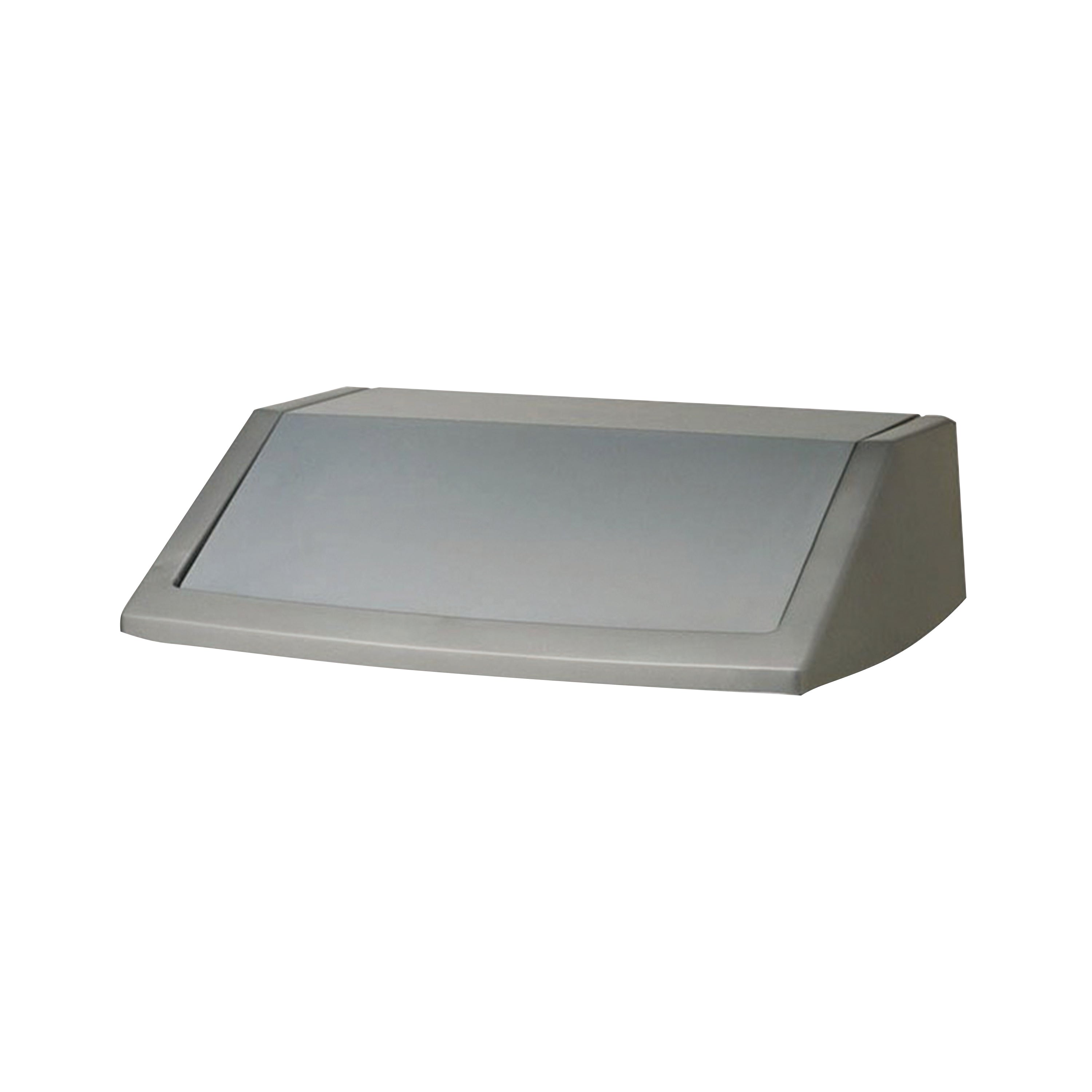 Addis 60-litre fliptop bin lid in metallic grey with a smooth, easy-to-clean surface.