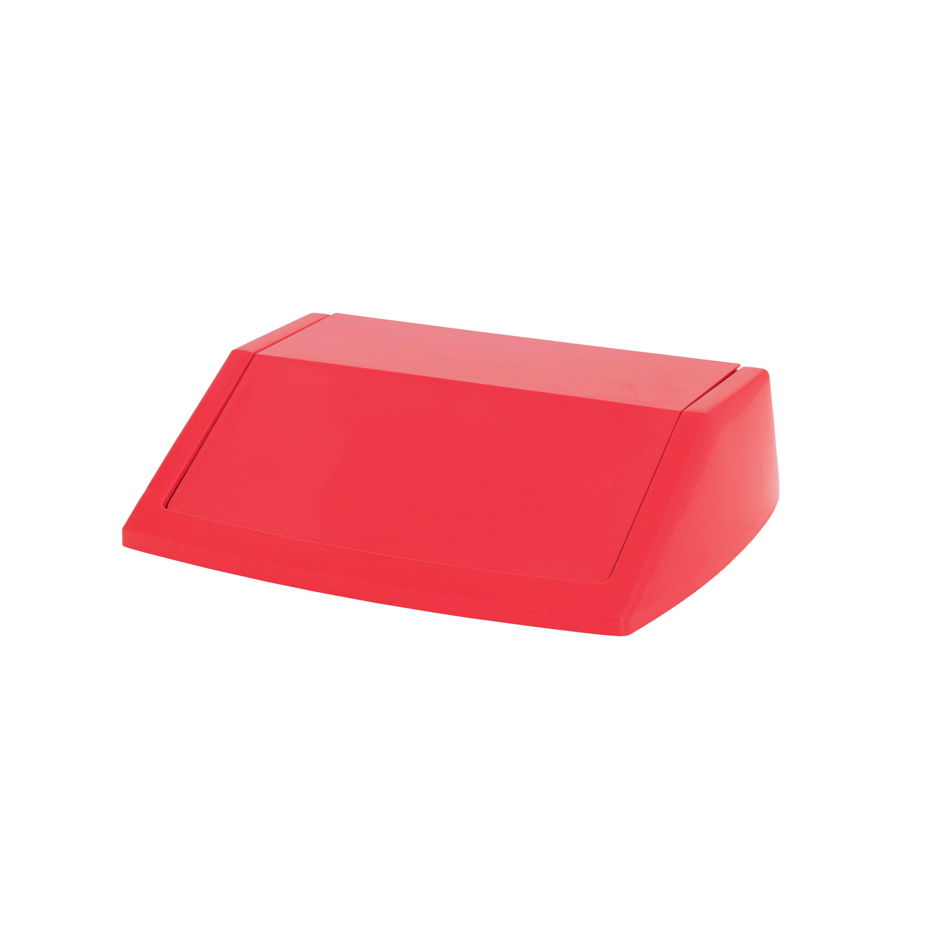 A red 60-litre fliptop bin lid from Addis, designed to fit the 60-litre bin base.