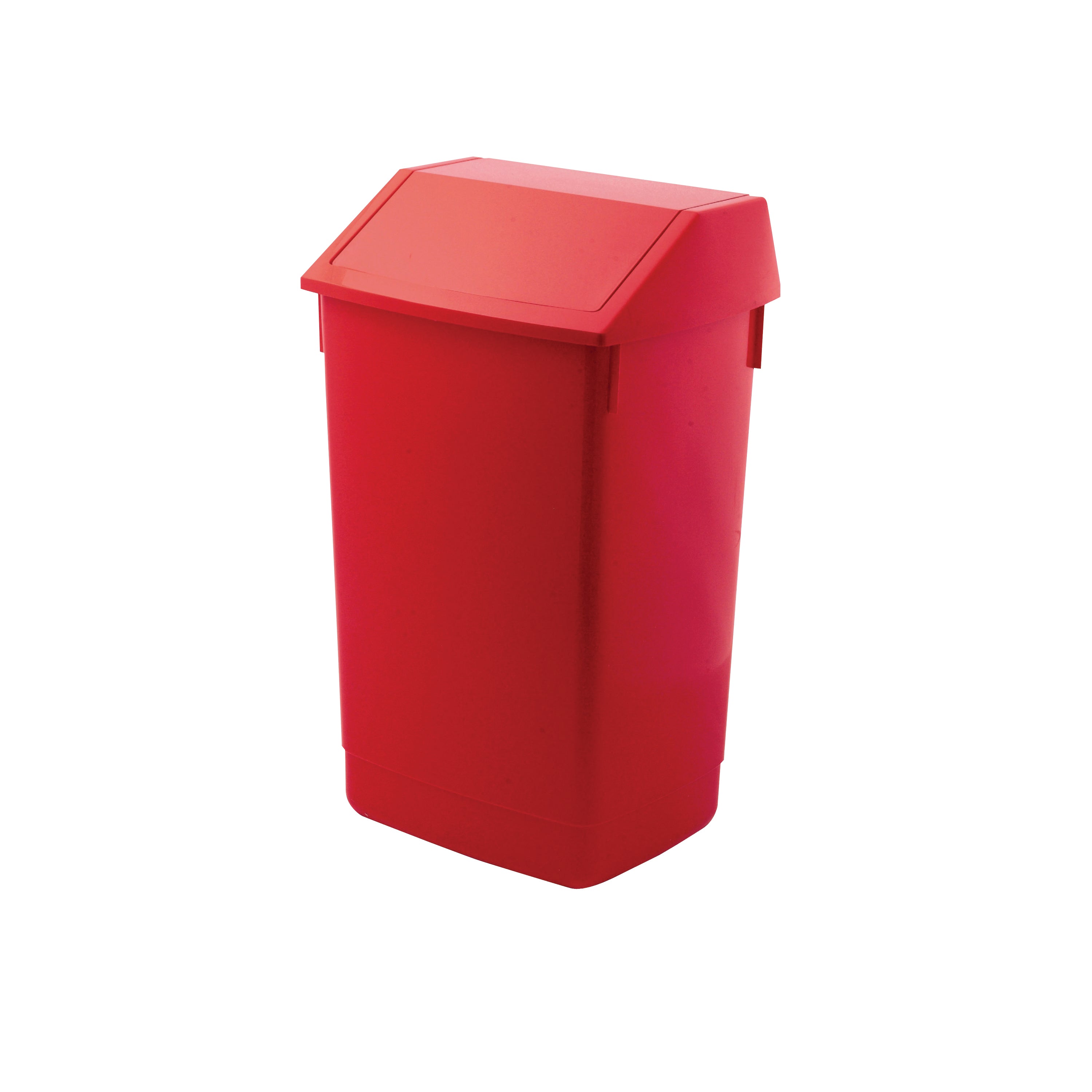 60-litre fliptop bin in a solid red color, ideal for specific waste sorting.