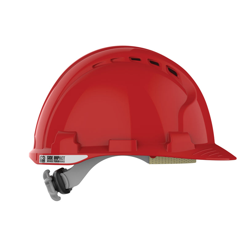 JSP EVO8 EN14052 Safety Helmet - Vented - Red