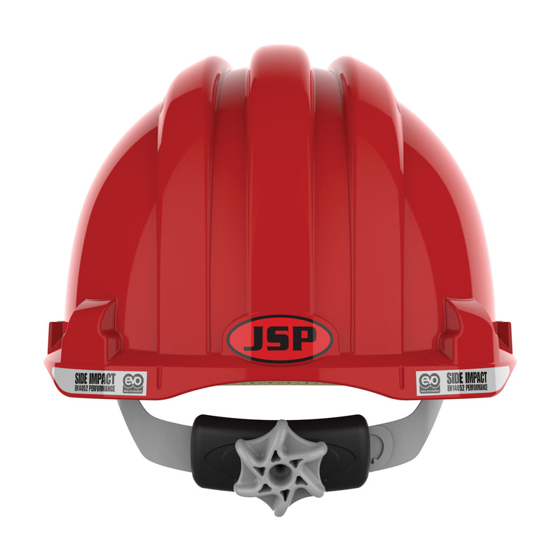 JSP EVO8 EN14052 Safety Helmet - Vented - Red