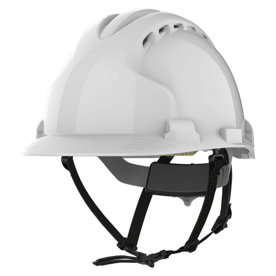 JSP EVO8 Safety Helmet - Linesman - Vented - White