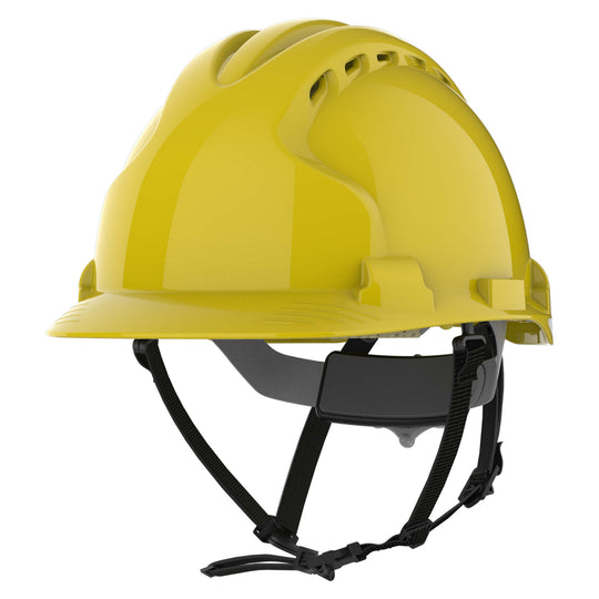 JSP EVO8 Safety Helmet - Linesman - Vented - Yellow