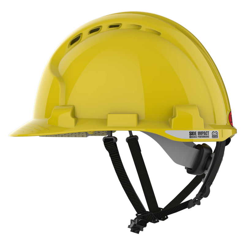 JSP EVO8 Safety Helmet - Linesman - Vented - Yellow
