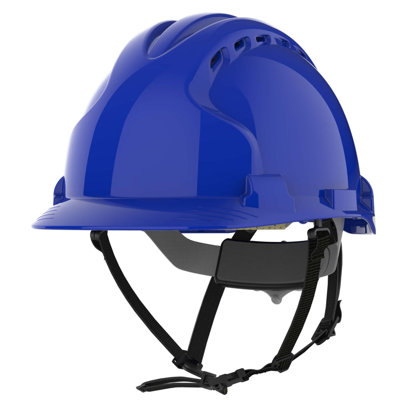 JSP EVO8 Safety Helmet - Linesman - Vented - Blue