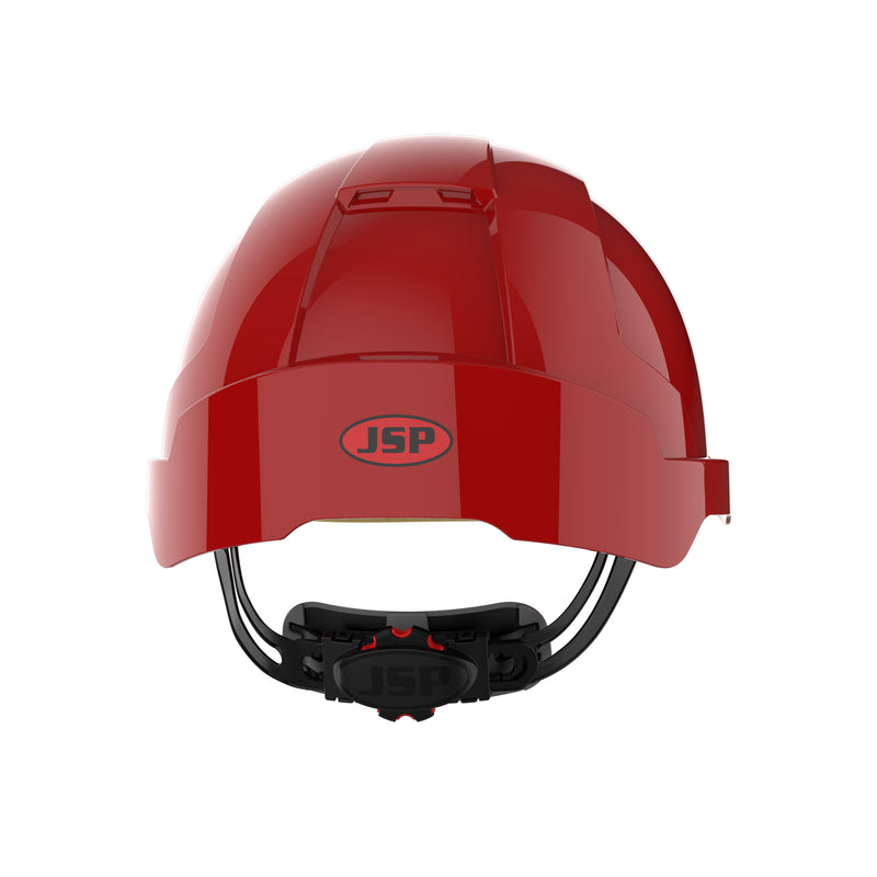 JSP EVOLite Safety Helmet - Wheel Ratchet - Red