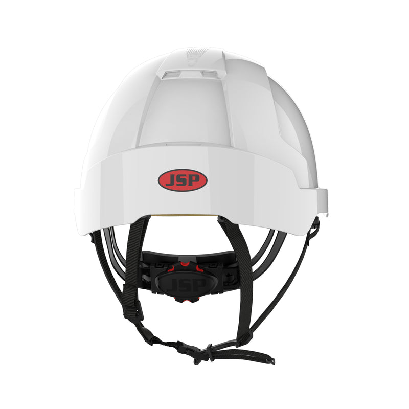 JSP EVOLite Linesman Safety Helmet - Wheel Ratchet - White