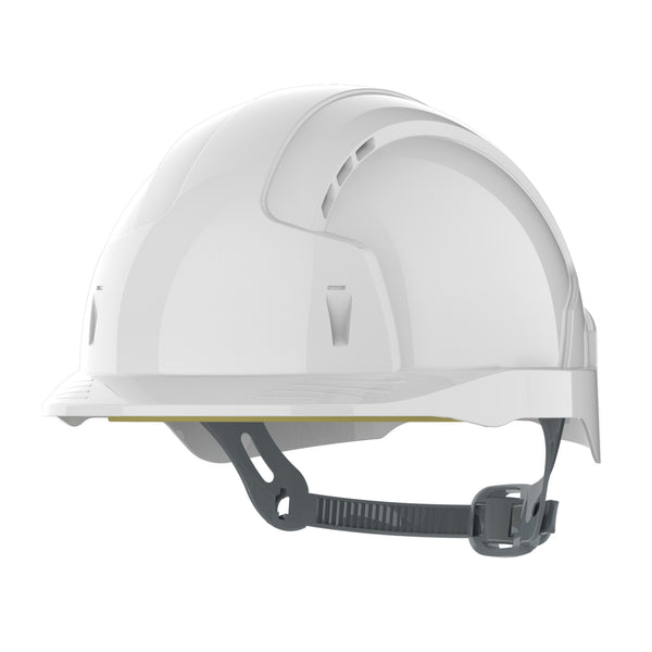 JSP EVOLite Safety Helmet - Slip Ratchet - Vented - White