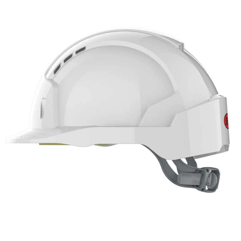 JSP EVOLite Safety Helmet - Slip Ratchet - Vented - White