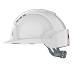 JSP EVOLite Safety Helmet - Slip Ratchet - Vented - White