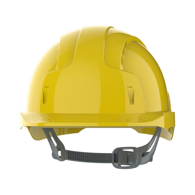JSP EVOLite Safety Helmet - Slip Ratchet - Vented - Yellow