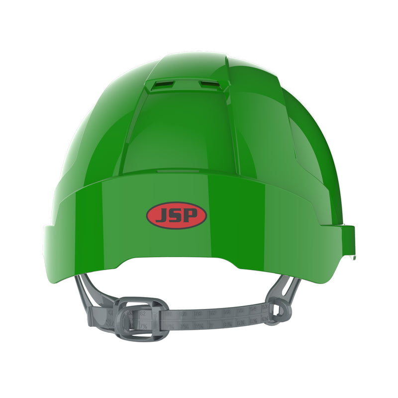 JSP EVOLite Safety Helmet - Slip Ratchet - Vented - Green