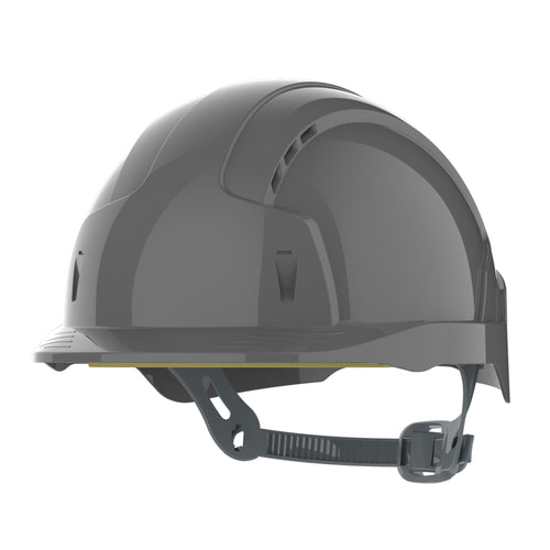 JSP EVOLite Safety Helmet - Slip Ratchet - Vented - Grey
