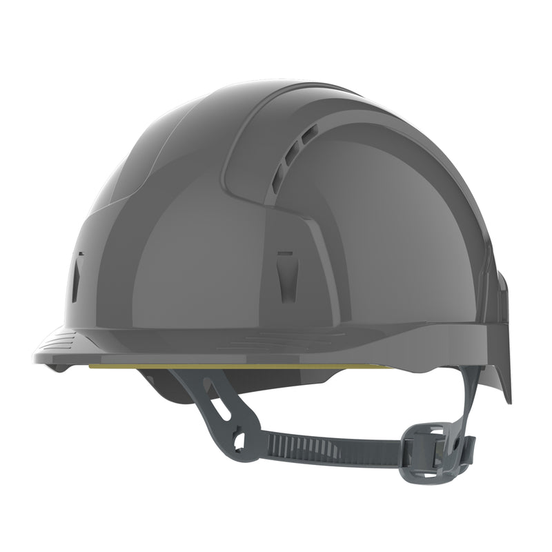 JSP EVOLite Safety Helmet - Slip Ratchet - Vented - Grey